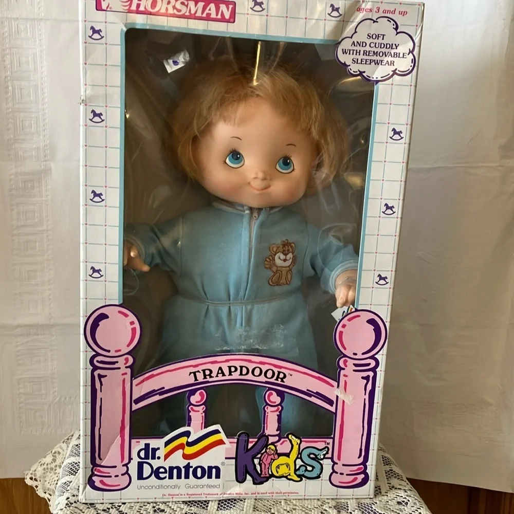 Vintage Horseman 1988 Dr Denton Trapdoor Boy Doll Box never opened